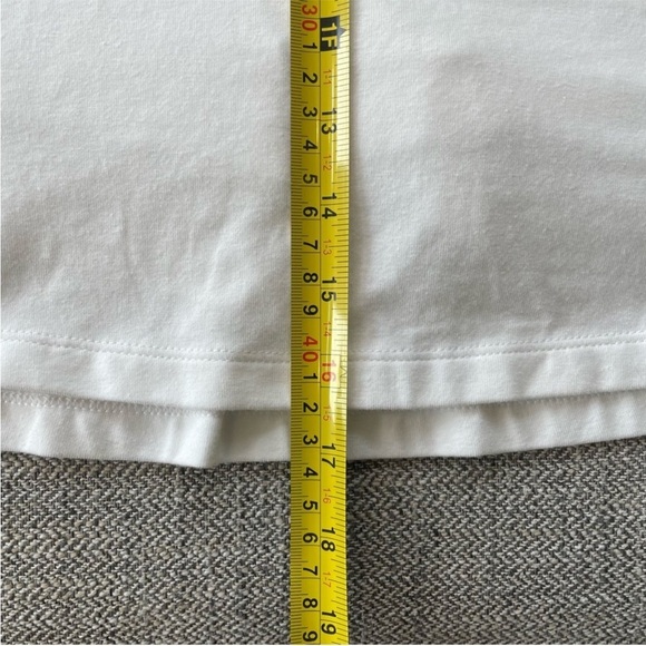 NWT PINK Victoria's Secret HighWhite Waist Crossover Skirt - White SKORT Size L - Picture 3 of 7